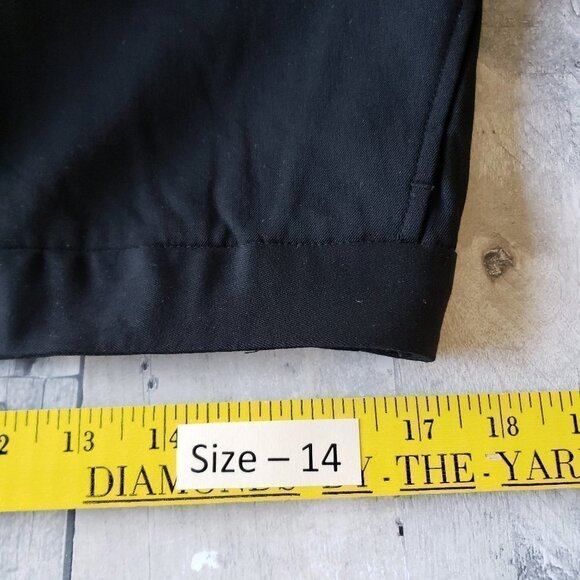 Unworn - Flat Front Ellen Tracy Black Pant - Size 14 - Picture 6 of 7